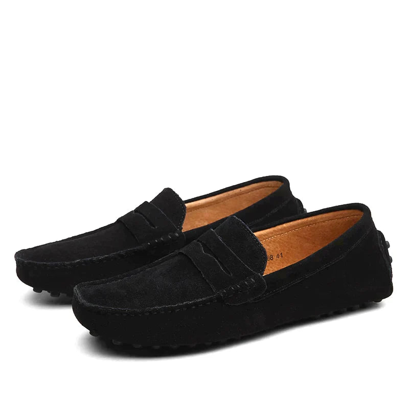 Stilla | Loafers i Suede i Italiensk Stil