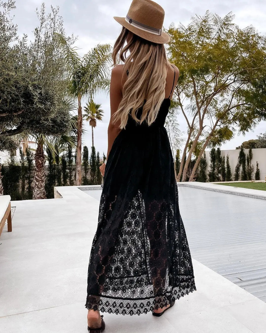 Stilla | Jumpsuit Med Spidsertryk