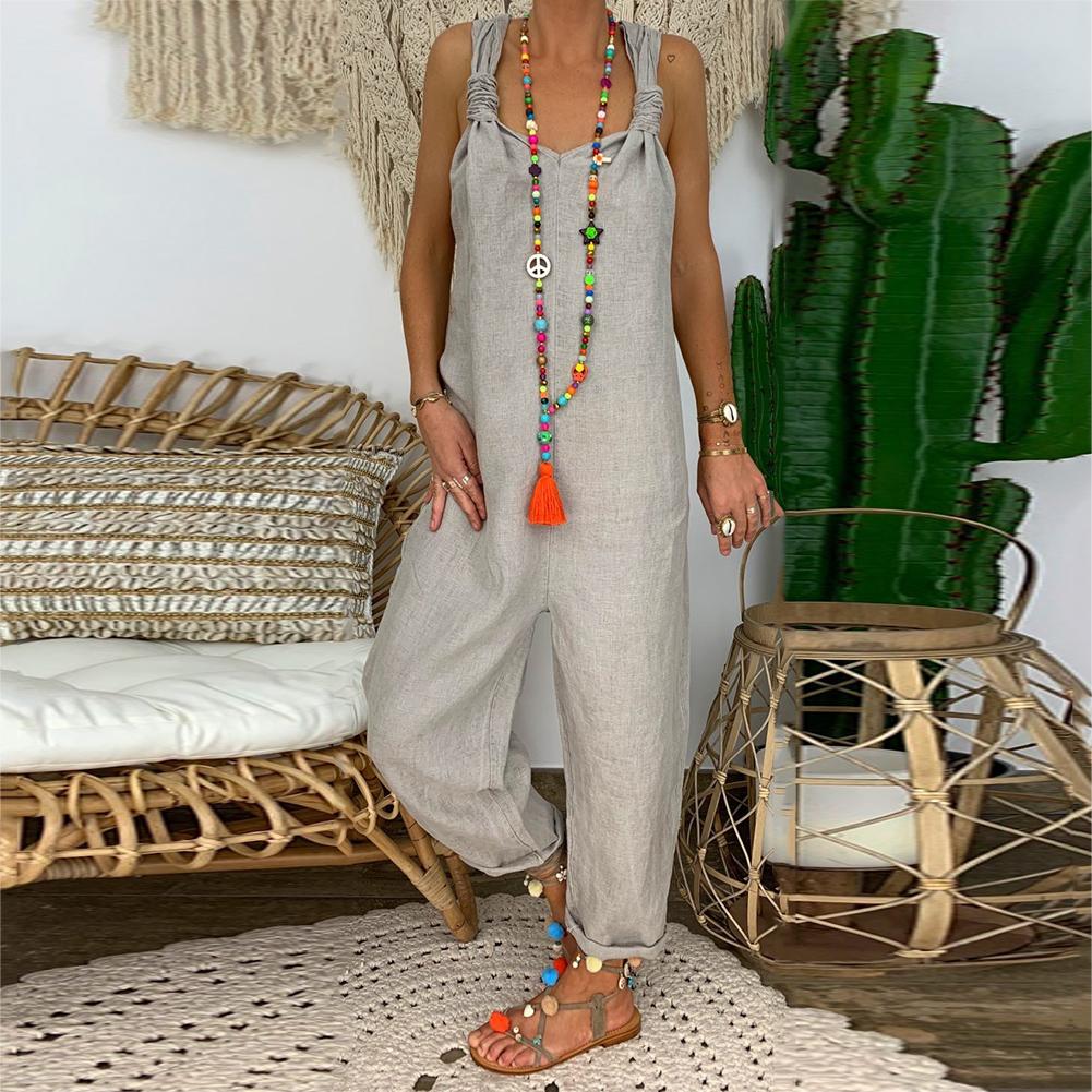 Stilla | Rygfri Knudret Jumpsuit