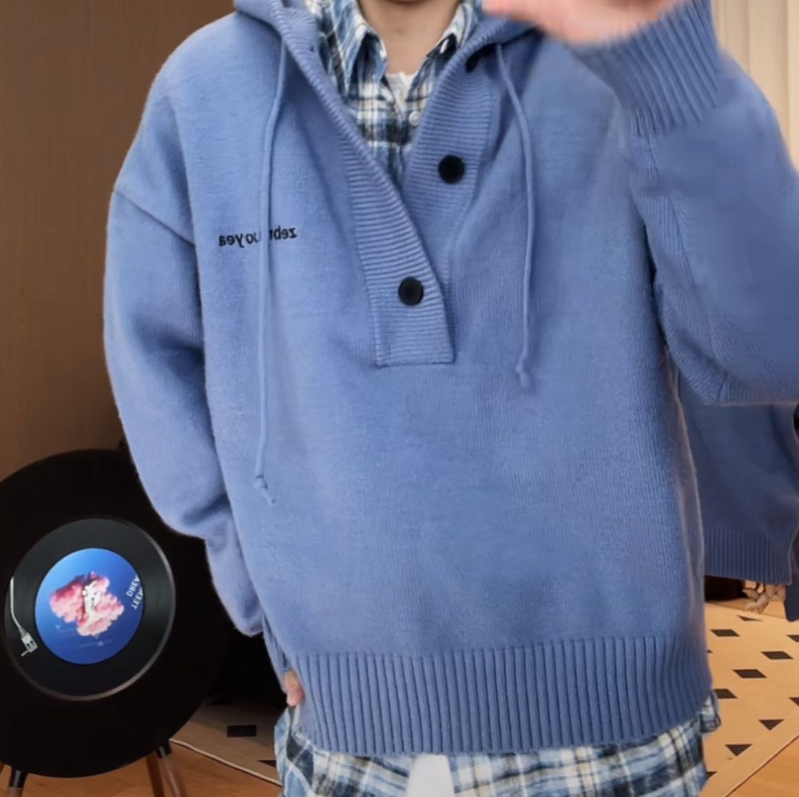 Stilla | Hættejakke Med Lange Ærmer Cool Blue