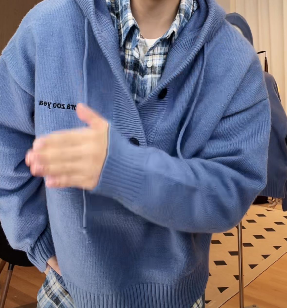 Stilla | Hættejakke Med Lange Ærmer Cool Blue