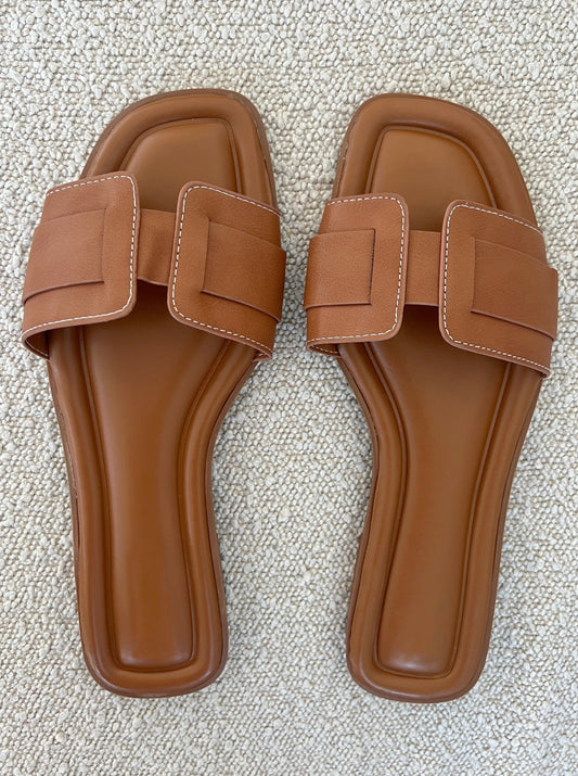 Stilla | Brune Sandaler med Komfortabel Pasform