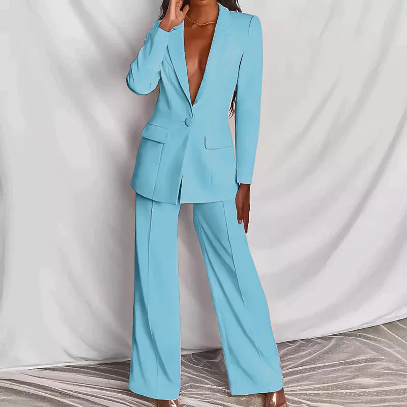 Stilla | Elegant outfit med blazer og matchende bukser