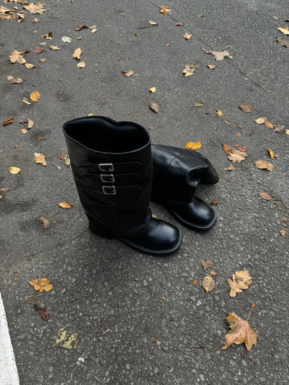 Stilla | Sorte Støvler med Robust Sål