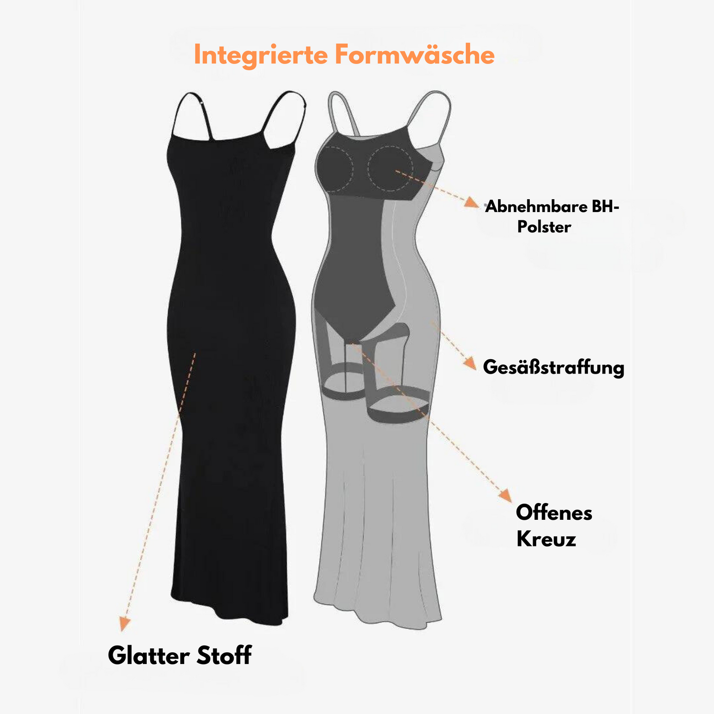 Stilla | Shapewear Maxi Kjole