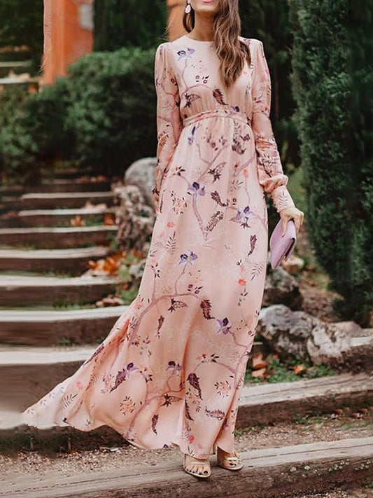 Stilla | Gravidkjole Til Blomstret Tryk Uden Ryg Elegante Gravidkjoler