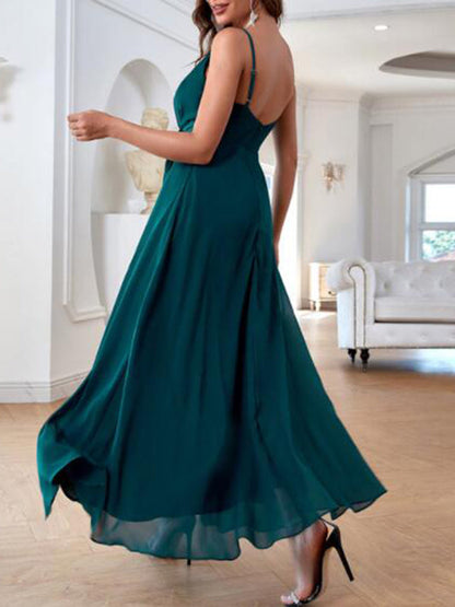 Stilla | Gravidkjole Med Flæser Sideslids Chiffon Gravid Mini Kjoler Kjole