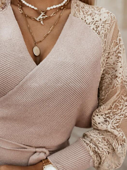 Stilla | Gravidkjole Til Patchwork Blonde Lanternemanche Gravid Midi Sweater Kjoler Kjole