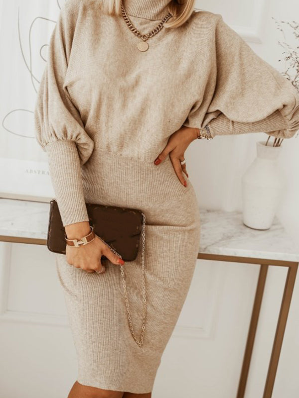 Stilla | Gravidkjole Til Beige Flæseærmer Lange Ærmer Elegante Curvy Kjoler Elegante Gravidkjoler