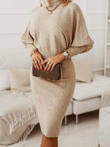 Stilla | Gravidkjole Til Beige Flæseærmer Lange Ærmer Elegante Curvy Kjoler Elegante Gravidkjoler