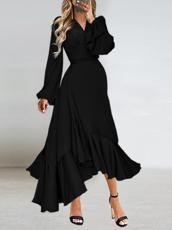 Stilla | Graviditetskjole Til Uregelmæssig Lanternemancher Størrelse Plus Elegante Maxi Kjoler Kjole