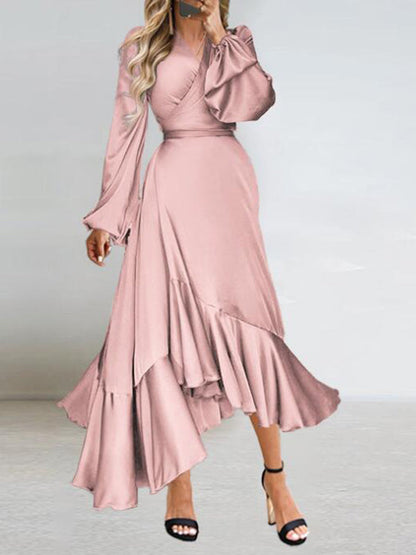 Stilla | Graviditetskjole Til Uregelmæssig Lanternemancher Størrelse Plus Elegante Maxi Kjoler Kjole