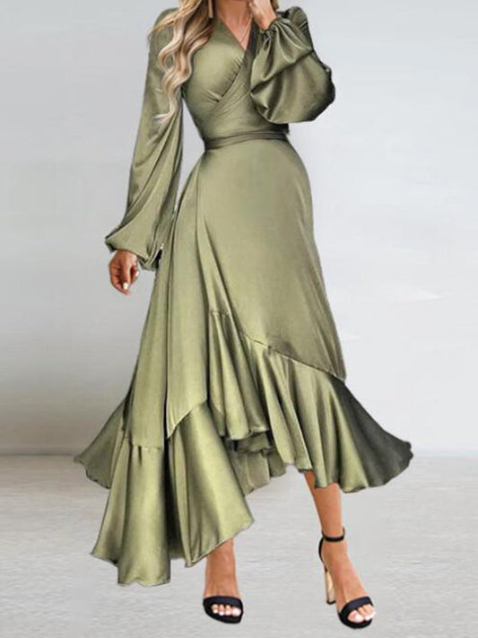 Stilla | Graviditetskjole Til Uregelmæssig Lanternemancher Størrelse Plus Elegante Maxi Kjoler Kjole