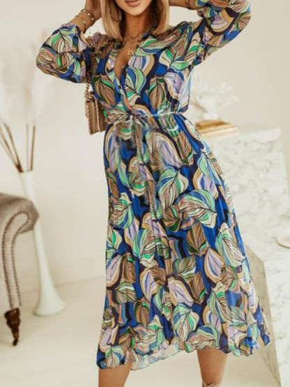 Stilla | Gravidkjole Til Blomsterprint Plisseret Lanternærme Gravid Bohem Maxi Kjoler Kjole