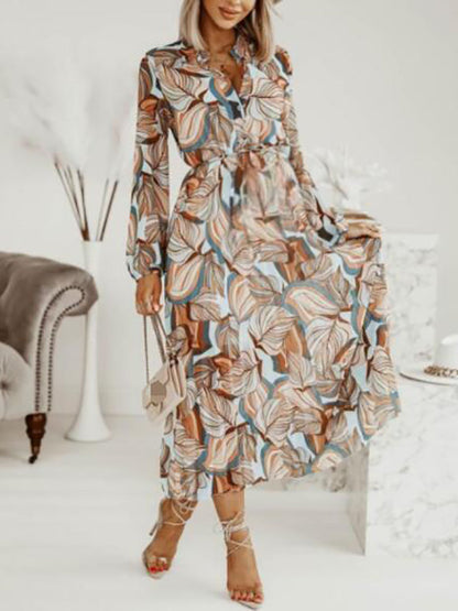 Stilla | Gravidkjole Til Blomsterprint Plisseret Lanternærme Gravid Bohem Maxi Kjoler Kjole