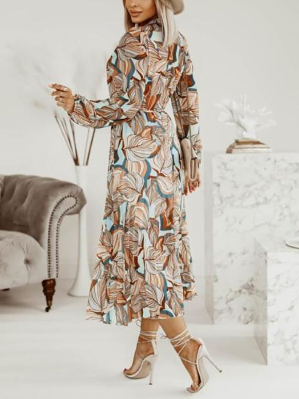 Stilla | Gravidkjole Til Blomsterprint Plisseret Lanternærme Gravid Bohem Maxi Kjoler Kjole