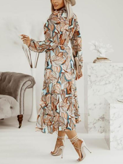 Stilla | Gravidkjole Til Blomsterprint Plisseret Lanternærme Gravid Bohem Maxi Kjoler Kjole