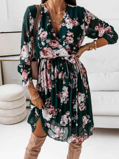 Stilla | Kjoler Til Gravide Sommerkjoler Enkeltstående Med V-hals Midi Kjoler Under Graviditet