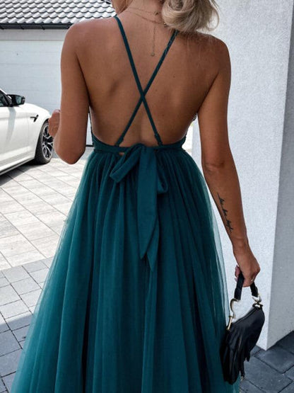 Stilla | Pizzo Underdel Net Dyb V-hals Graviditetskjoler Særlige Anledninger Maxi Kjoler