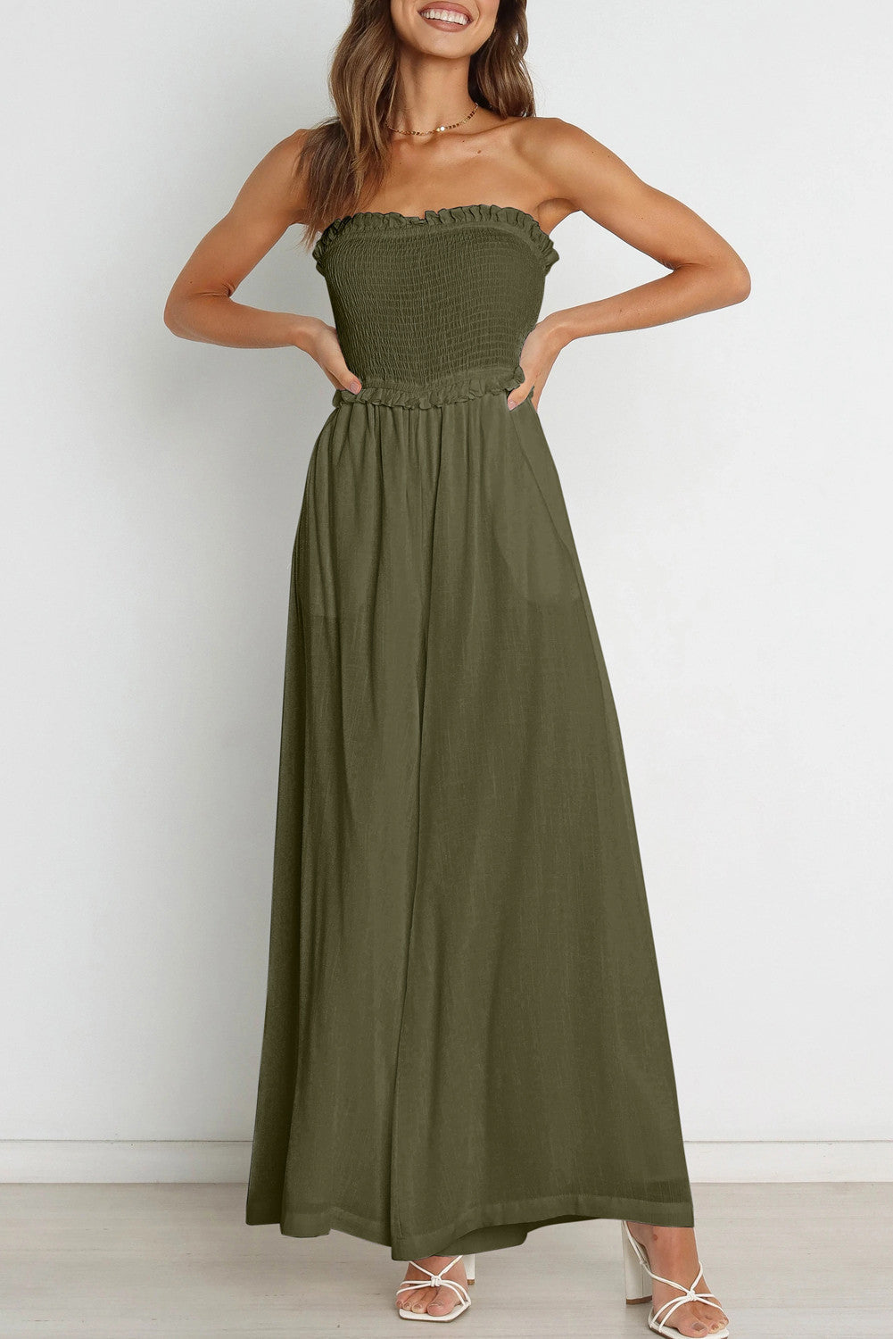 Stilla | Stropfri Rynket Bodice Jumpsuits