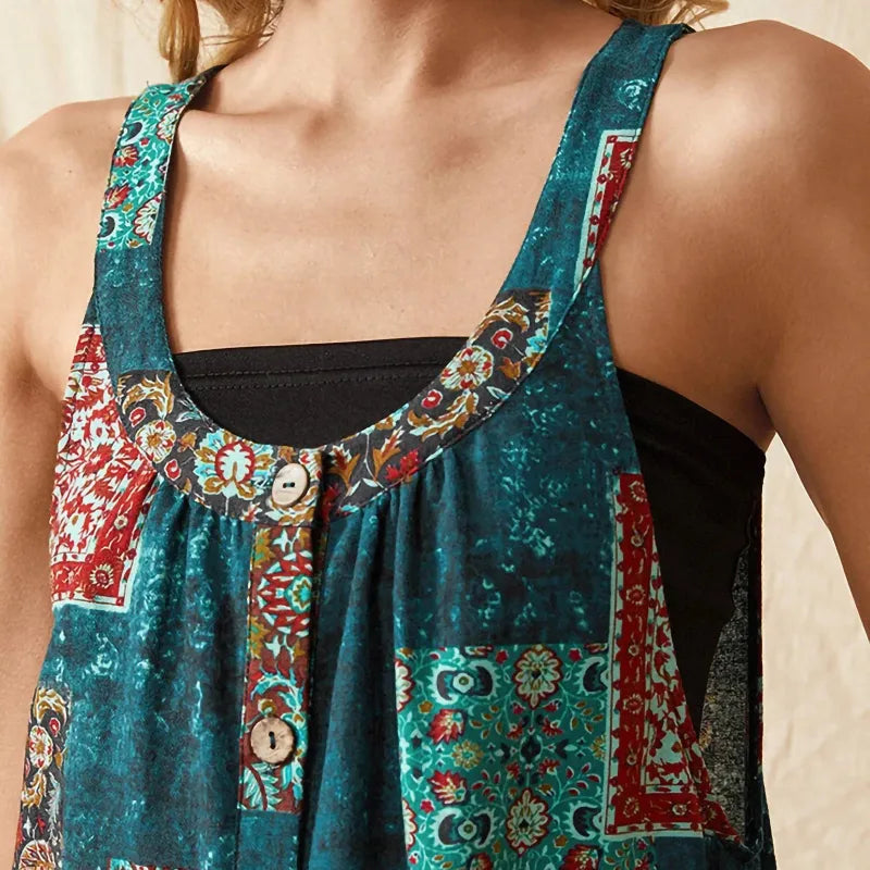 Stilla | Print Afslappet Jumpsuit