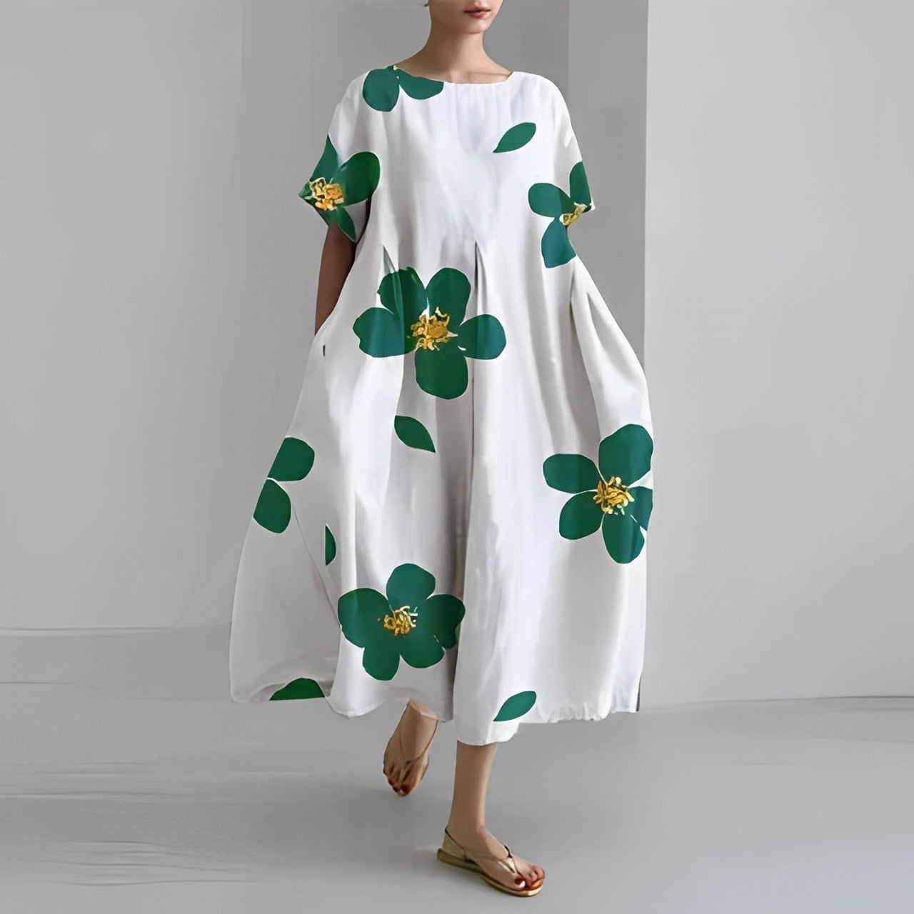 Stilla | Damekjole Blomster Boho Stil