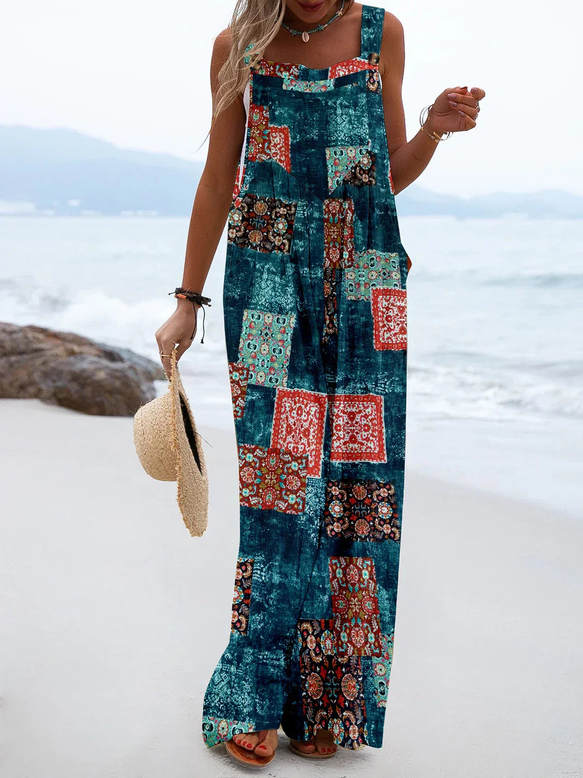 Stilla | Print Afslappet Jumpsuit
