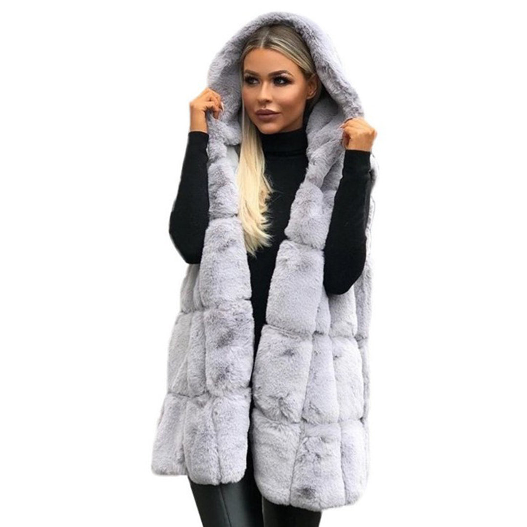 Stilla | Pelsvest med Hætte Polyester/Faux Fur Elegant og Varm