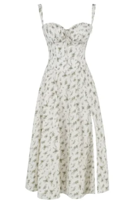 Stilla | Medium Floral Strapless Kjole