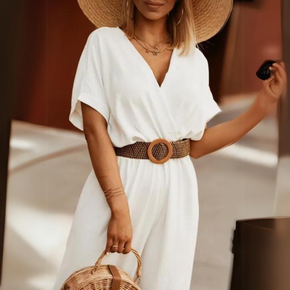 Stilla | Elegante Sommer Jumpsuit Med Bælte