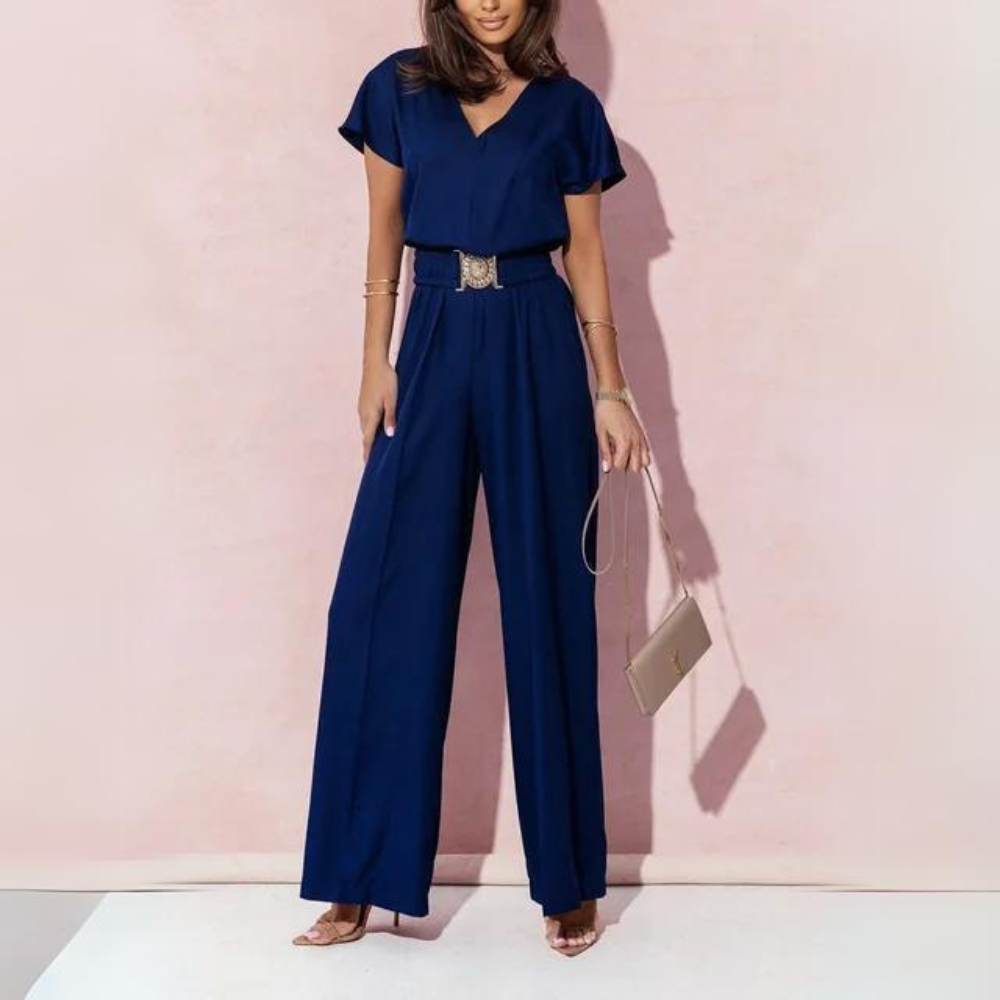 Stilla | Sommer Jumpsuit med Elegant Bælte