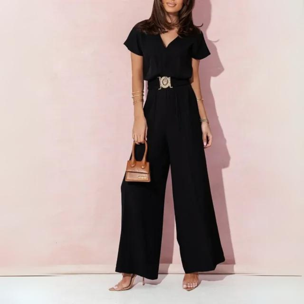 Stilla | Sommer Jumpsuit med Elegant Bælte