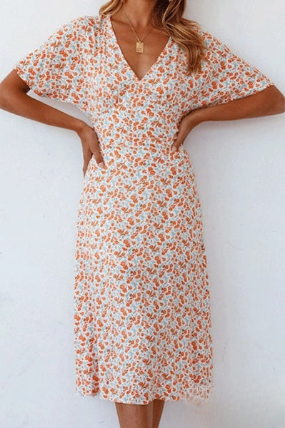 Stilla | Trapeze Kjoler Med V-hals Og Print