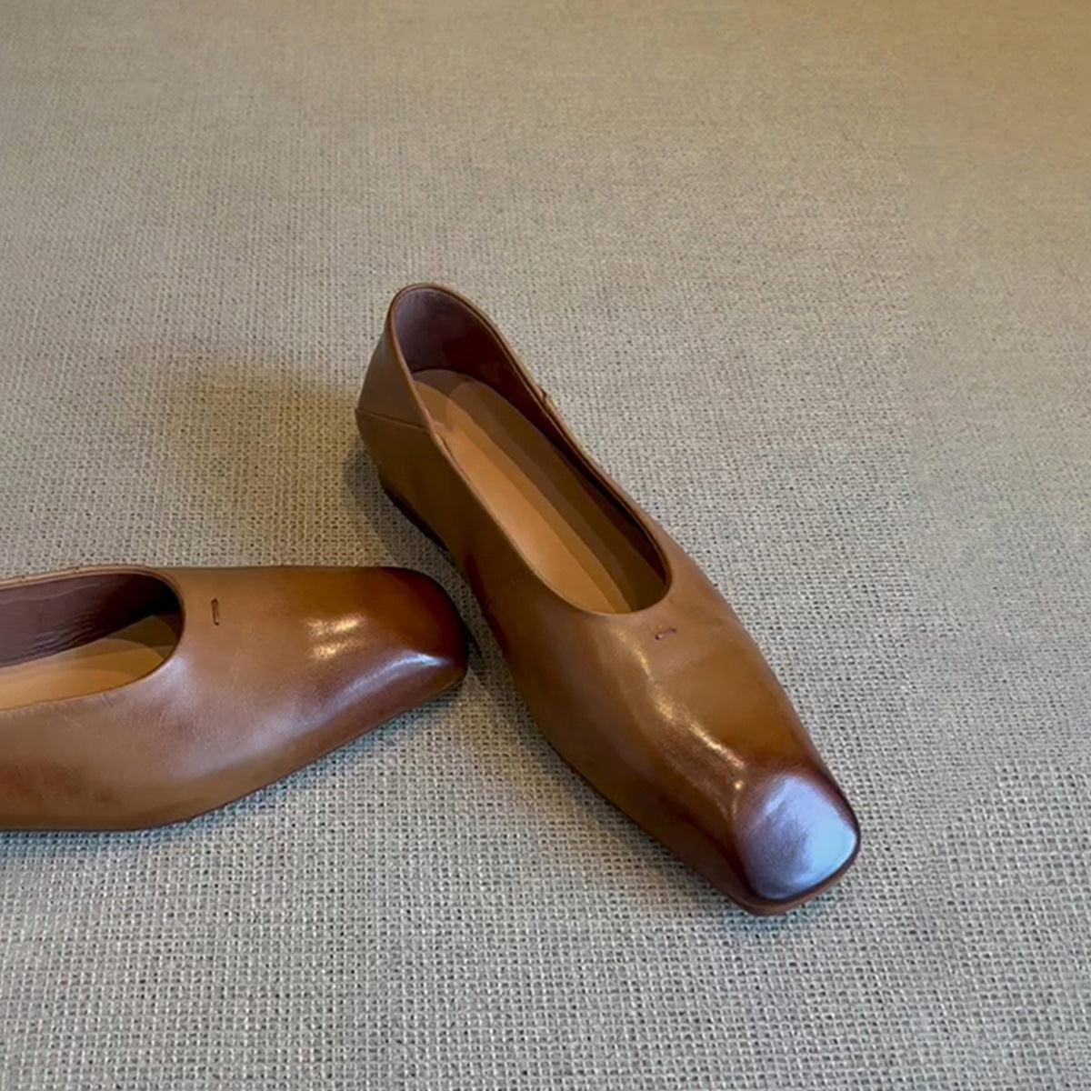 Kvinder elegante Ballerina sko med kvadratisk tåparti Stilla