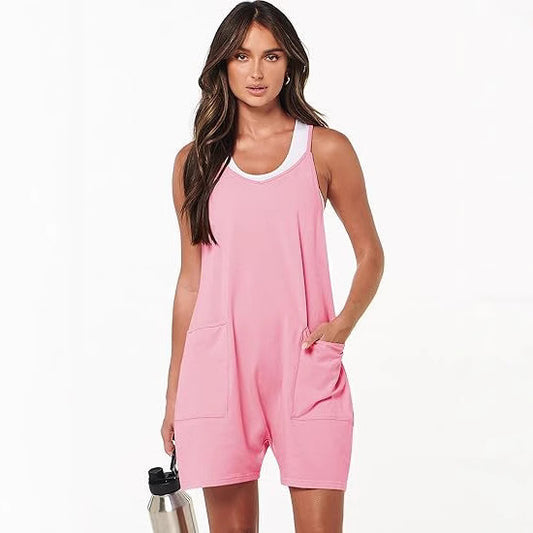 Dame fritids ærmeløs jumpsuit med lommer Stilla