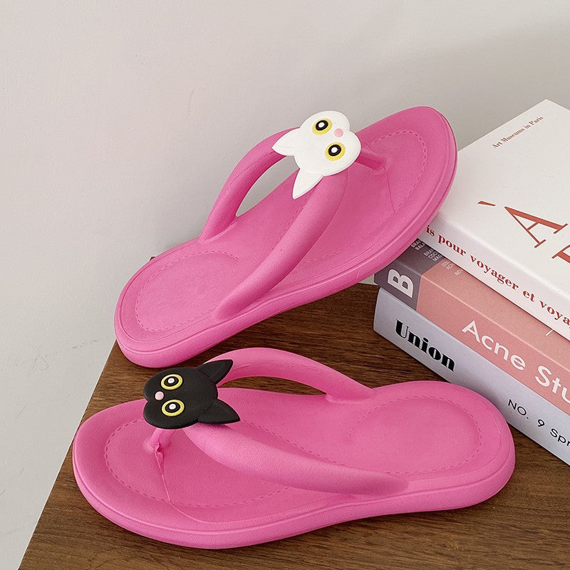Dame Sjove Badeflip-flops med søde Dyremotiver Stilla