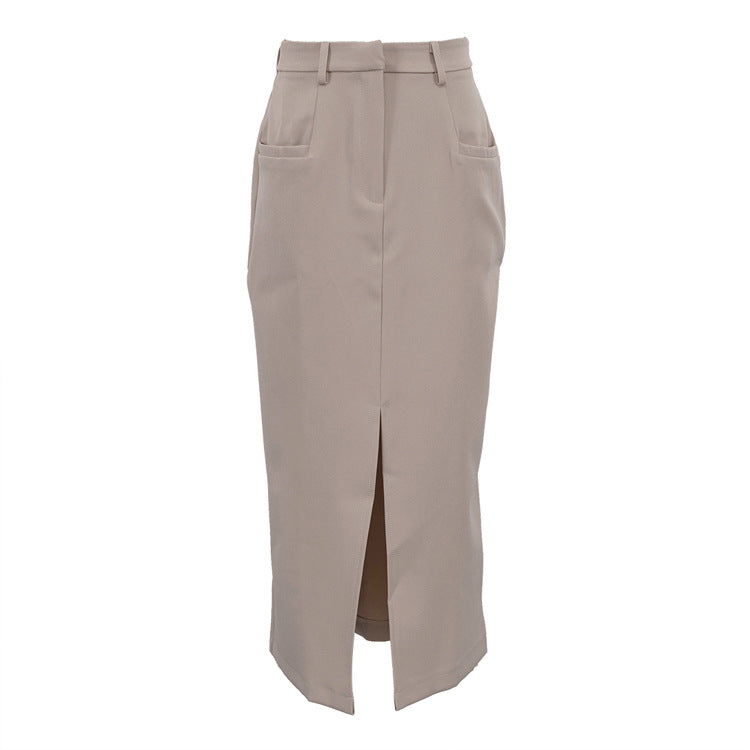 Dame Elegant Blyantskørt med raffineret split Stilla