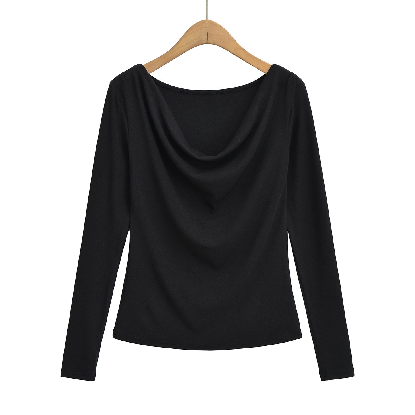 Dame afslappet langærmet skjorte med generøs hætte og blød greb Stilla