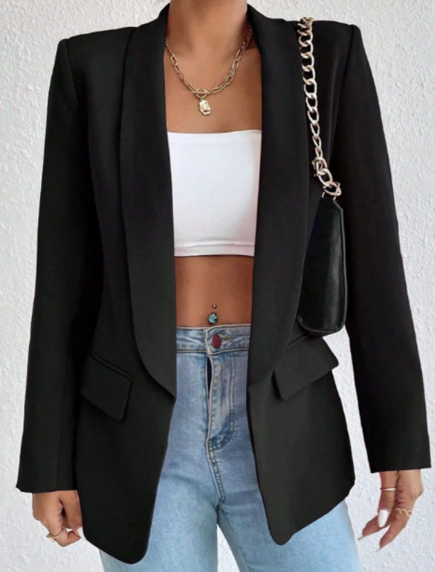 Dame elegant blazer med moderne snit og praktiske lommer Stilla