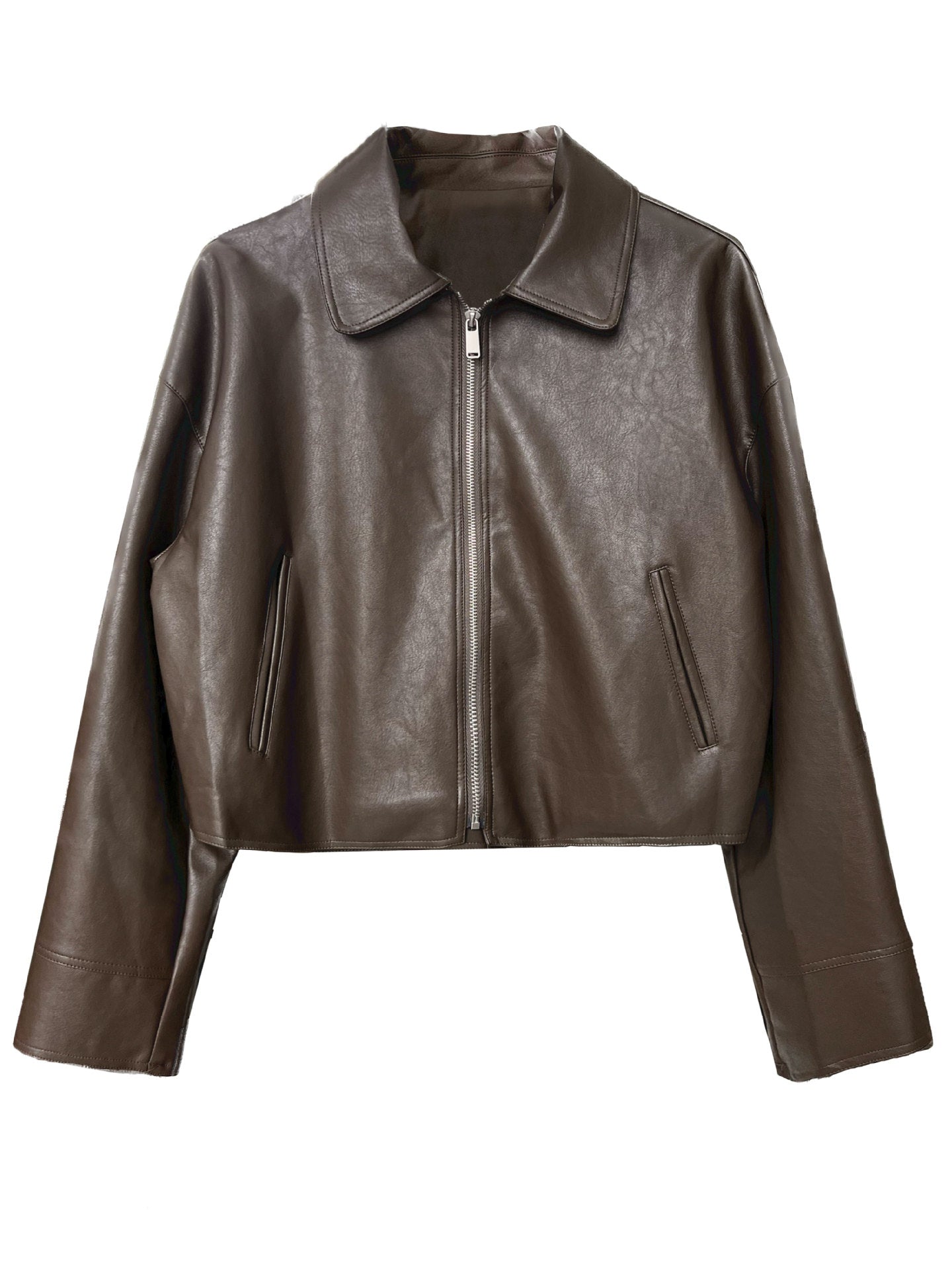 Stilla | Bonnie Brown Cropped Bomberjakke