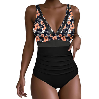 Dame Højskåret Badetøj med modetrend Animal-Print og figurformende snit Stilla