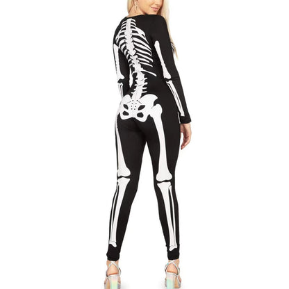 Femme Skeleton Print Bodysuit Stilla