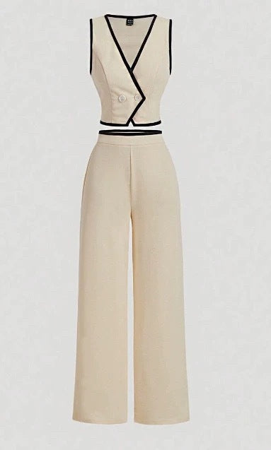 Dame fritid bred ben jumpsuit Stilla