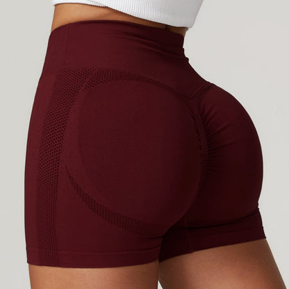 Stilla | Hip Raise Seamless Tight Yoga Shorts Høj Talje Løbe& Fitness Sports Shorts