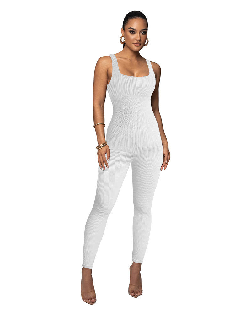 Dame Figurtilpasset Strik-Jumpsuit Stilla