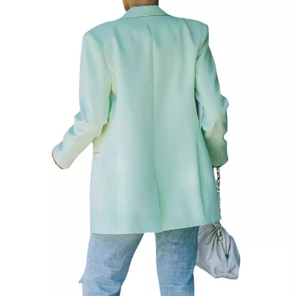 Dame Elegant Blazer med tætsiddende snit og moderne detaljer Stilla