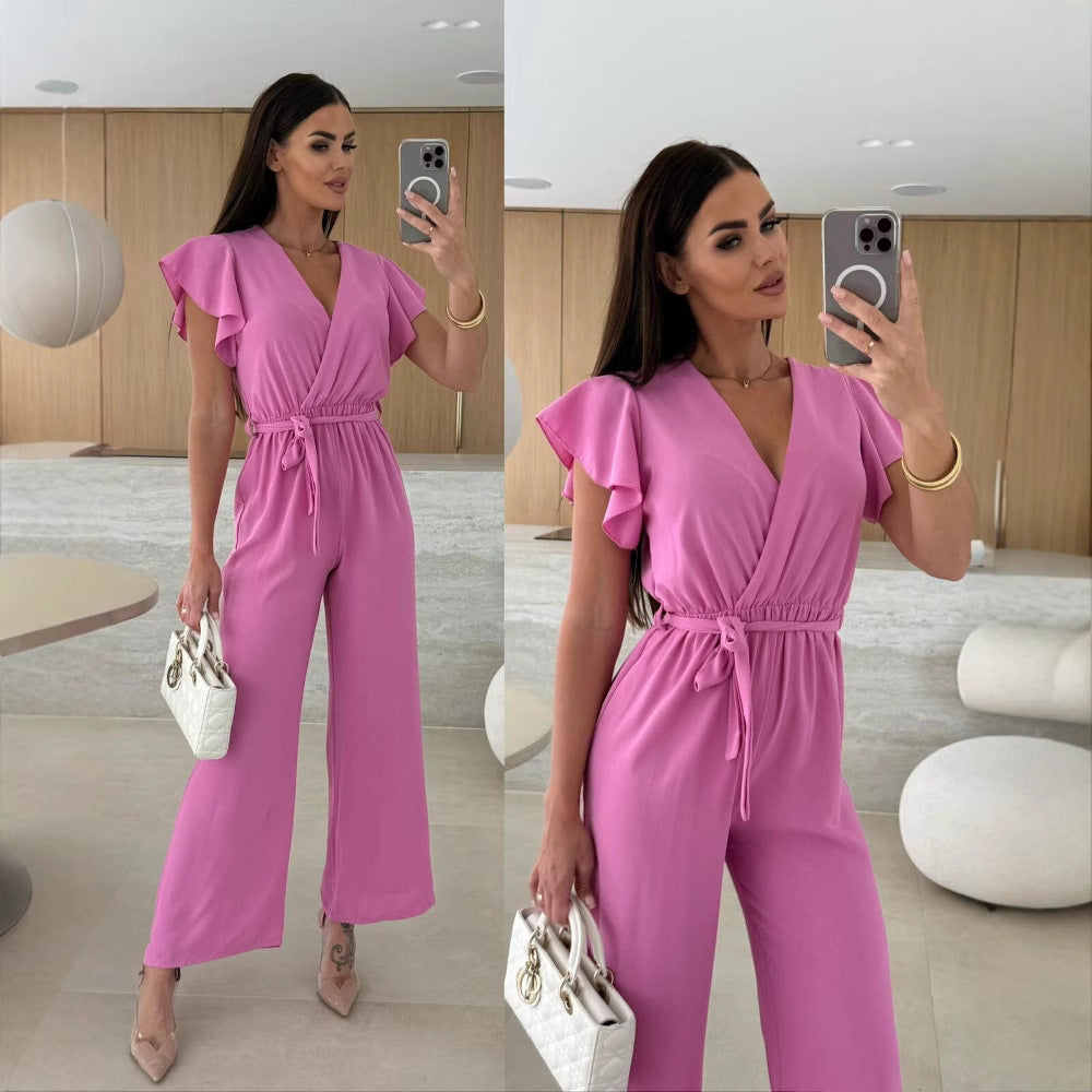 Dame Rynkesøm Bredbenet Jumpsuit Stilla