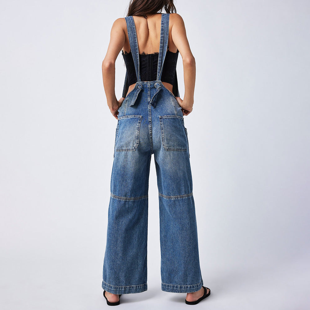 Dame afslappet Denim Overall Stilla