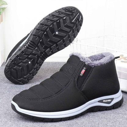 Herrer foret vinterstøvler med skridsikker sål Stilla