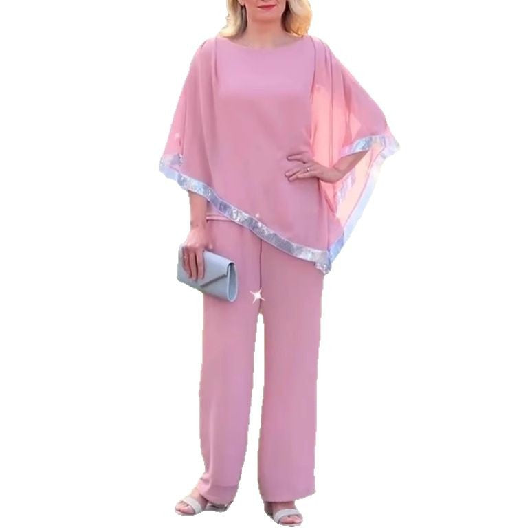 Dame Elegant Chiffon To-delt Sæt Stilla